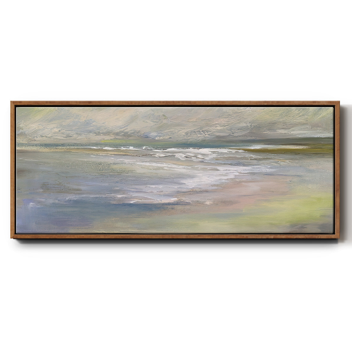 Beach Light II - Floater Framed Canvas Print