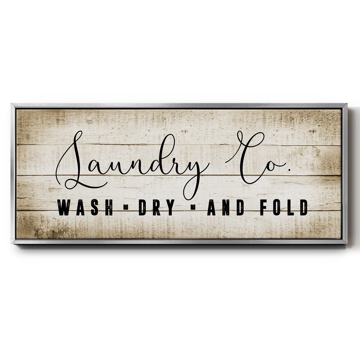 Laundry Co. - Floater Framed Canvas Print