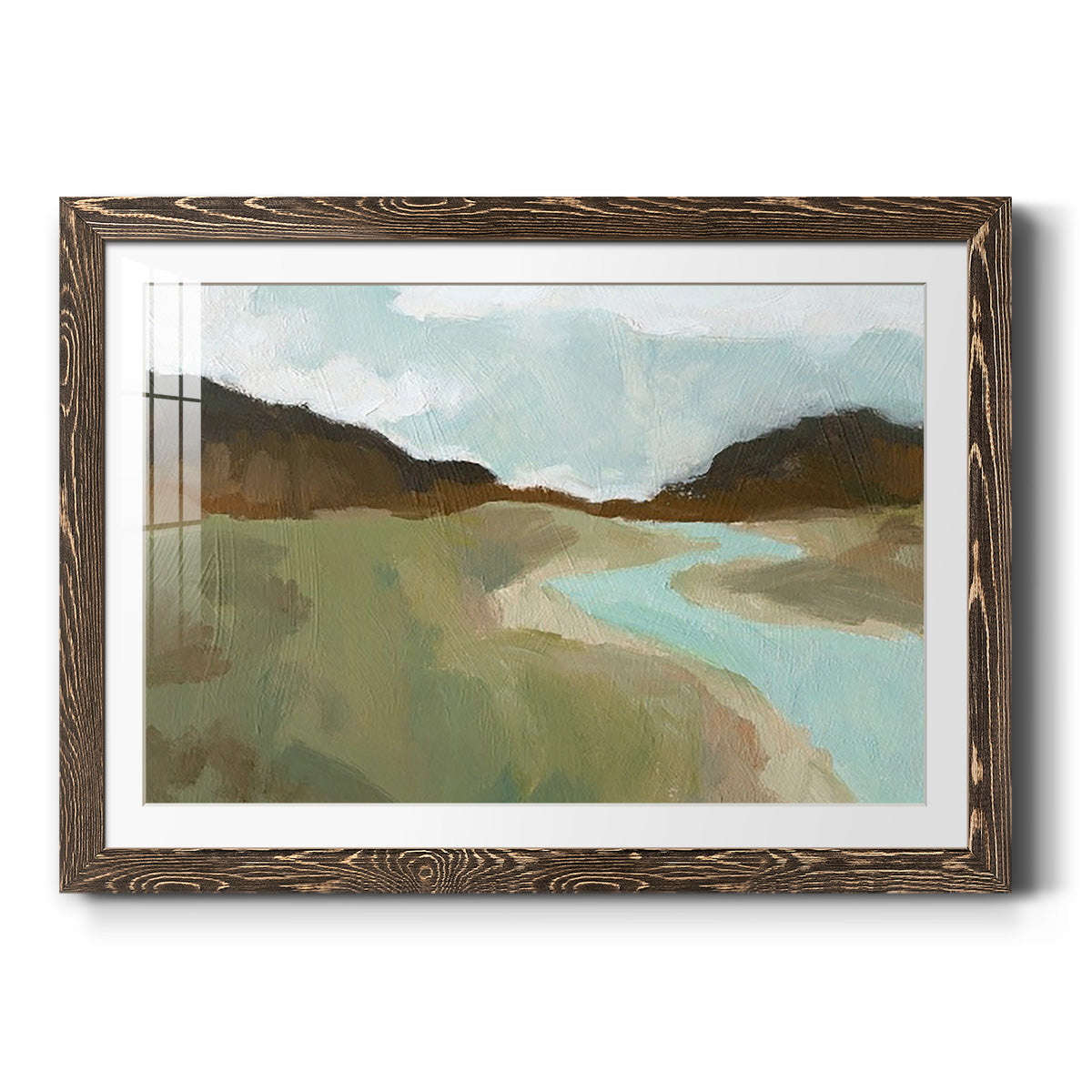 Coldwater Hills I - Barnwood Framed Art Print