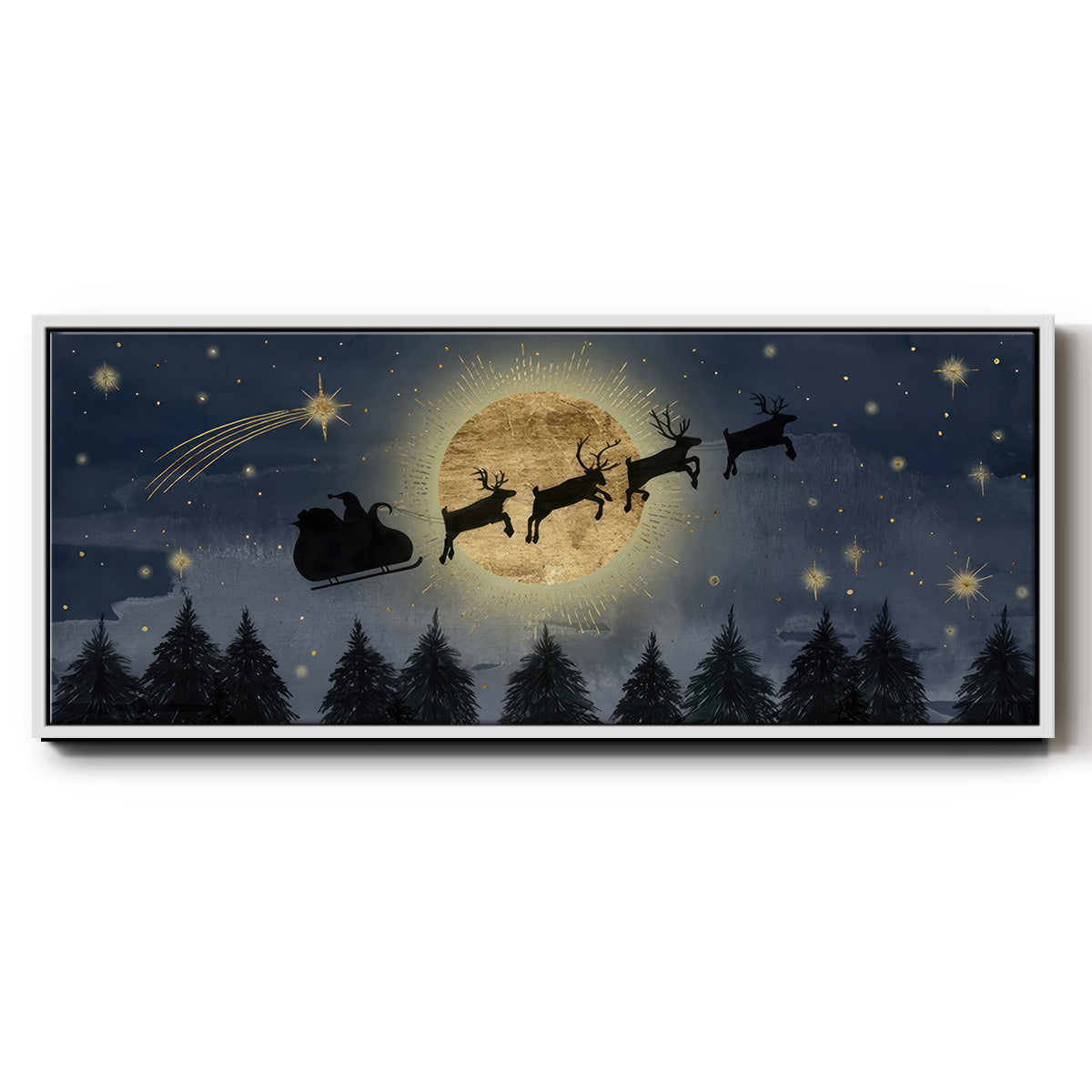 Celestial Christmas Collection D - Floater Framed Canvas Print