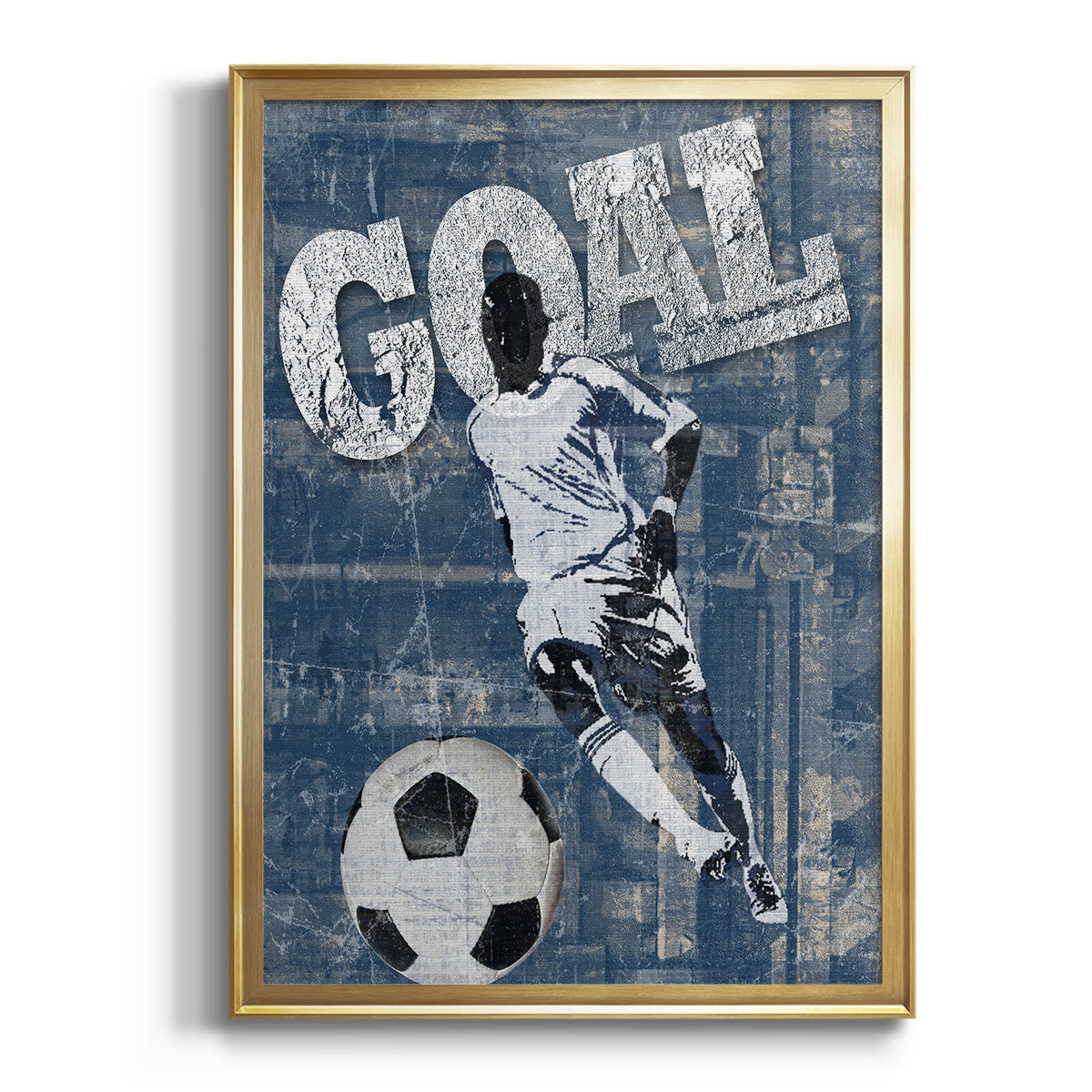 Goal Scorer - Modern Framed Canvas Print
