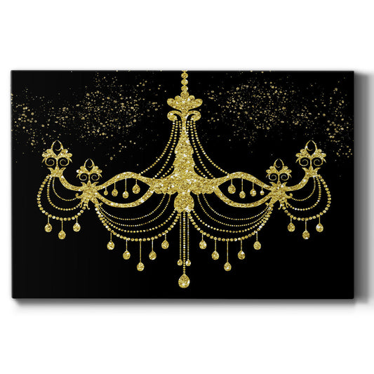 Golden Chandelier - Canvas Art Print