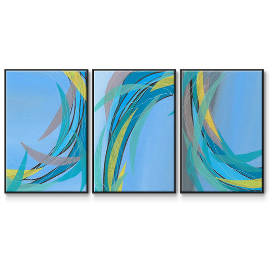 Circulating Flow I - Floater Framed Canvas Set