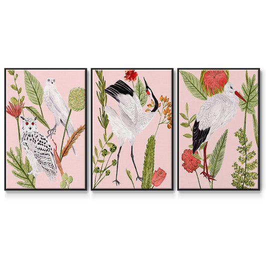 Birds in Motion IV - Floater Framed Canvas Set