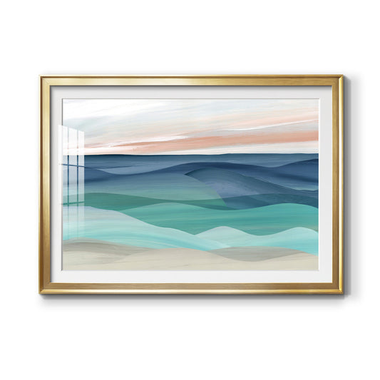 Shifting Seas - Modern Framed Art Print