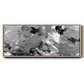 Rich Marble - Floater Framed Canvas Print