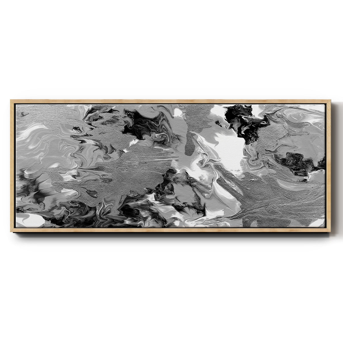 Rich Marble - Floater Framed Canvas Print