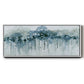 Blue Birch Morning - Floater Framed Canvas Print