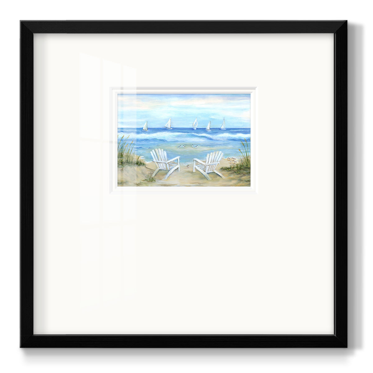 Seaside Escape Premium Framed Print Double Matboard