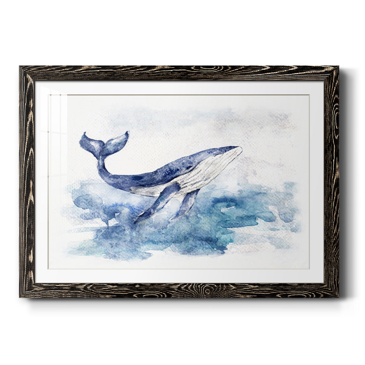 Beautiful Breach - Barnwood Framed Art Print