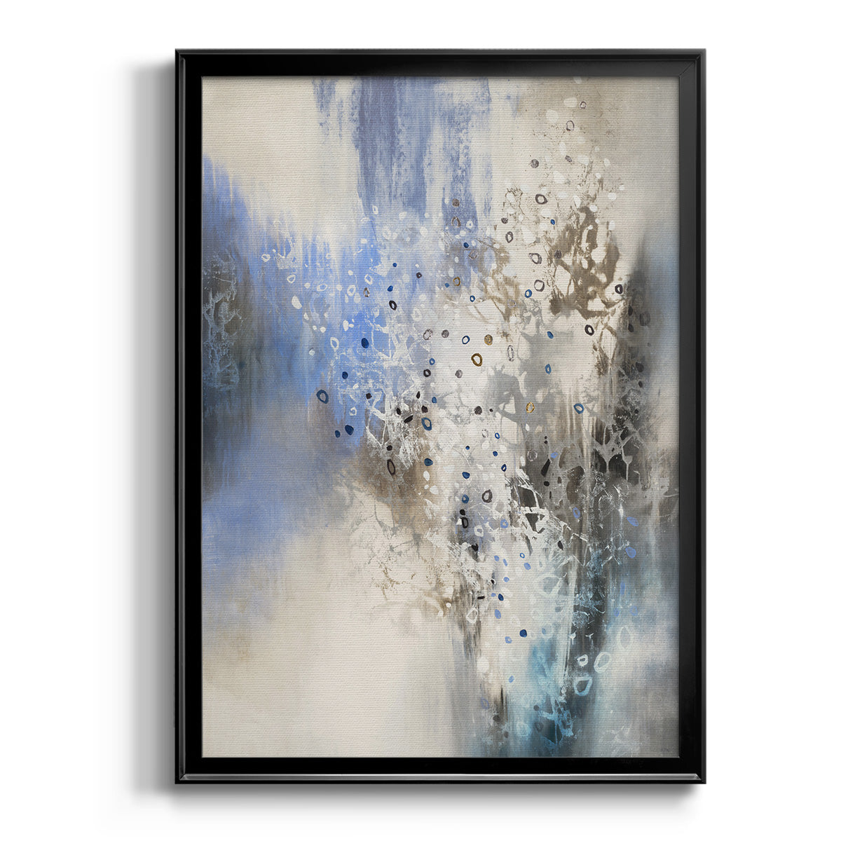 Glacier Stones - Modern Framed Canvas Print