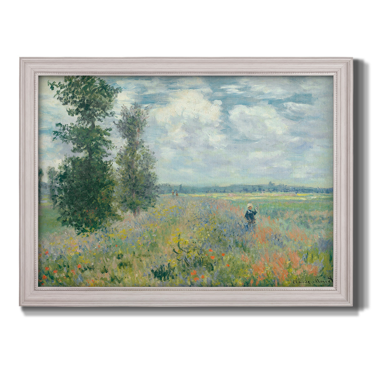 Poppy Field, Argenteuil - Ornate Framed Canvas Print