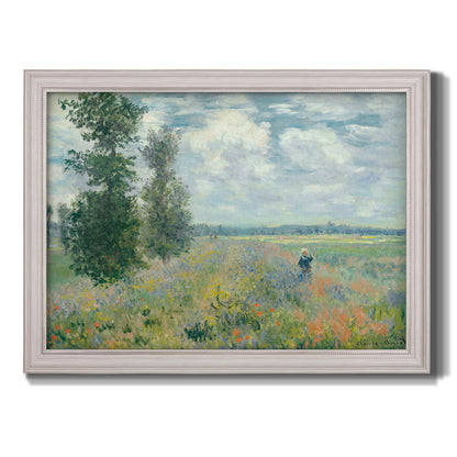Poppy Field, Argenteuil - Ornate Framed Canvas Print