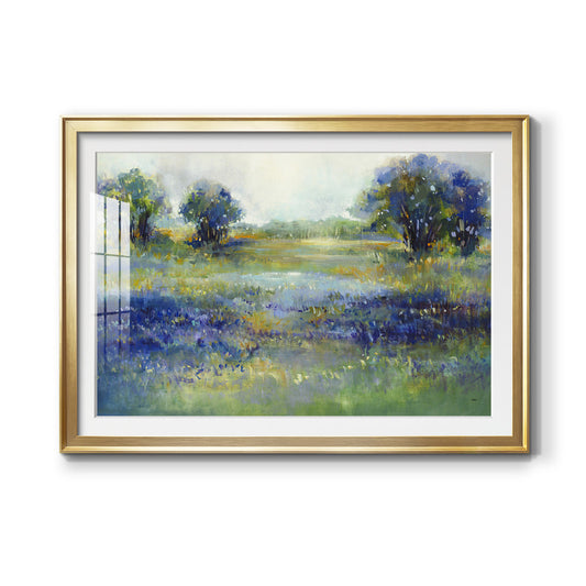 Wildflower View - Modern Framed Art Print