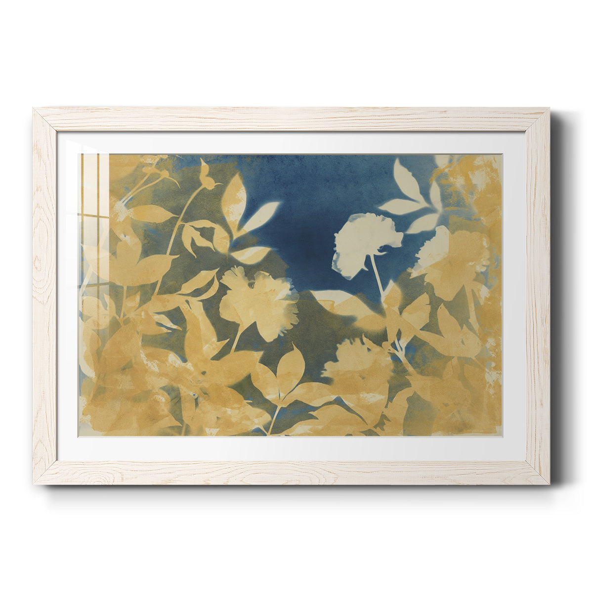 Peony Field - Barnwood Framed Art Print