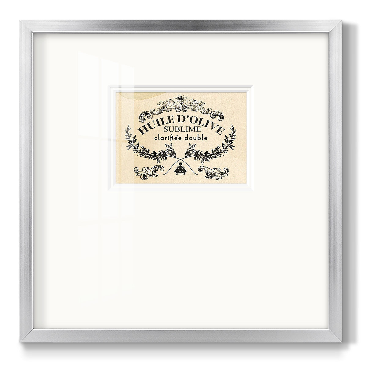 Antique French Label IV - Double Matboard Framed Print