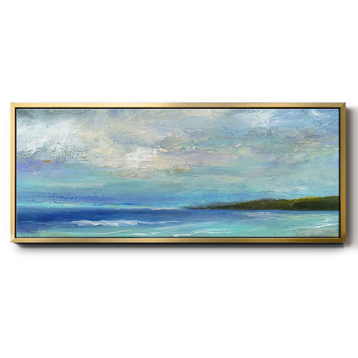 Island Inlet - Floater Framed Canvas Print