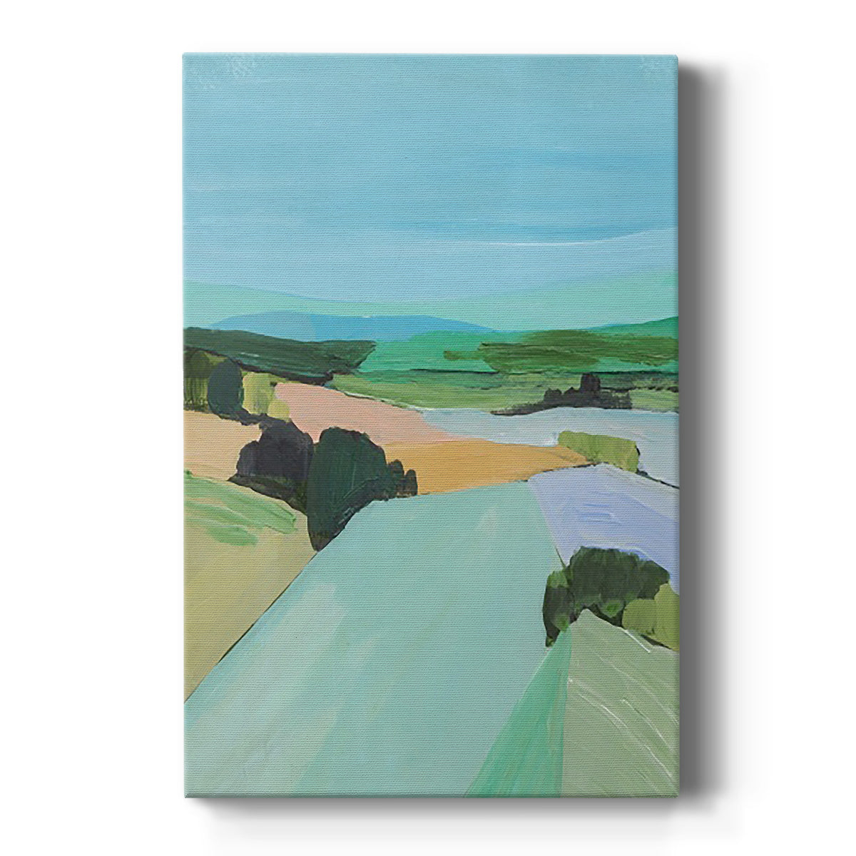 Bright Colored Countryside IV Premium Gallery Wrapped Canvas - Ready to Hang