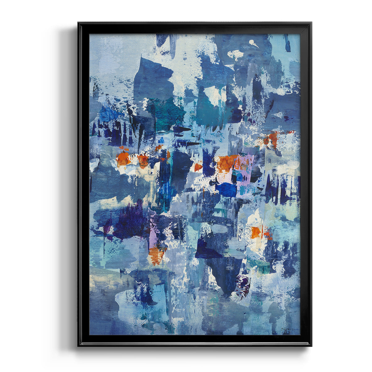 Reticent III - Modern Framed Canvas Print