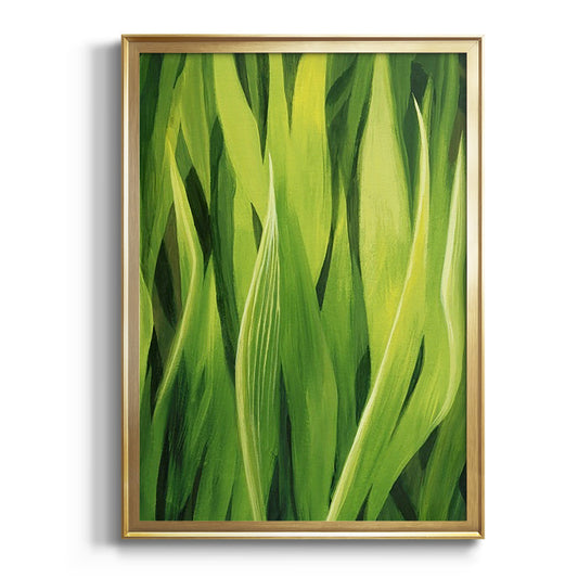 Blades of Grass II - Modern Framed Canvas Print