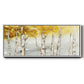 Golden Trees - Floater Framed Canvas Print