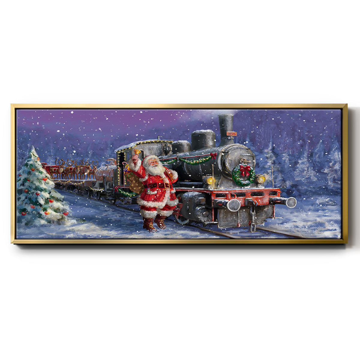 All Aboard - Floater Framed Canvas Print