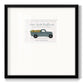 Farmers Market Truck - Double Matboard Framed Print