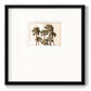 Blushing Palms - Double Matboard Framed Print