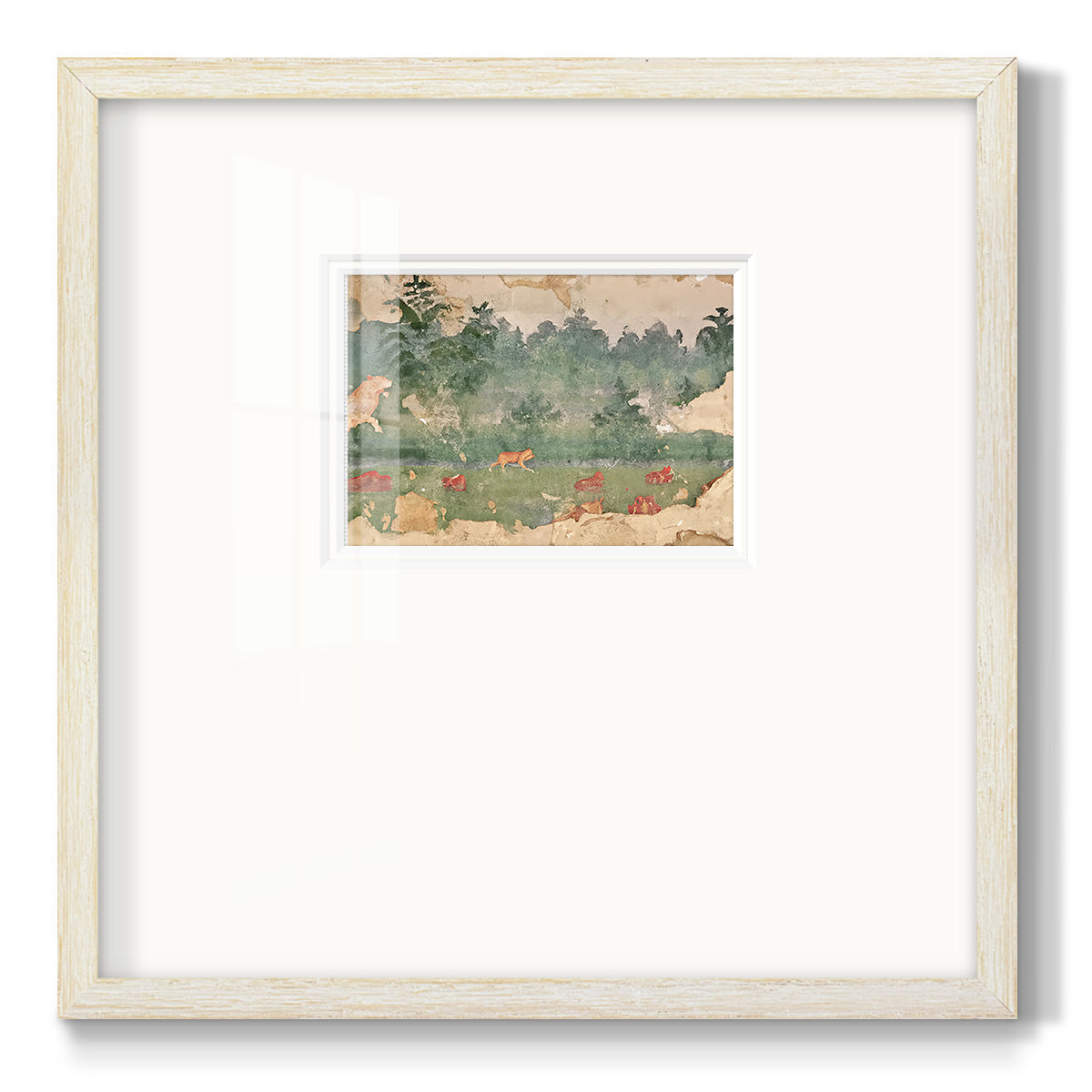 Wooded Tapestry Premium Framed Print Double Matboard