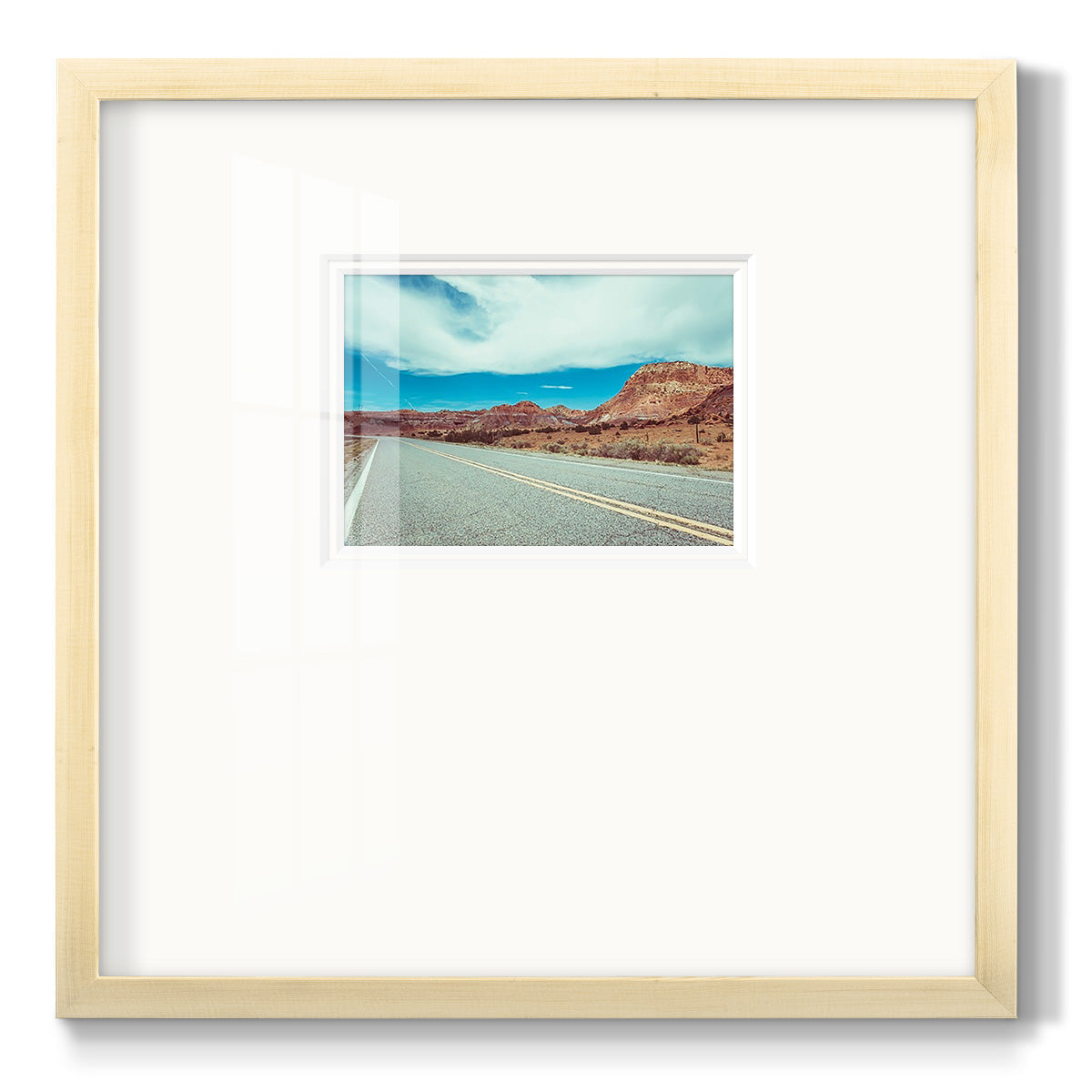 New Mexico Drive I - Double Matboard Framed Print