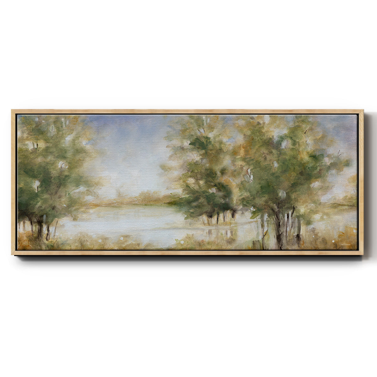 Waterway Grove - Floater Framed Canvas Print