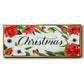 Christmas Flora Wreath Collection D - Floater Framed Canvas Print