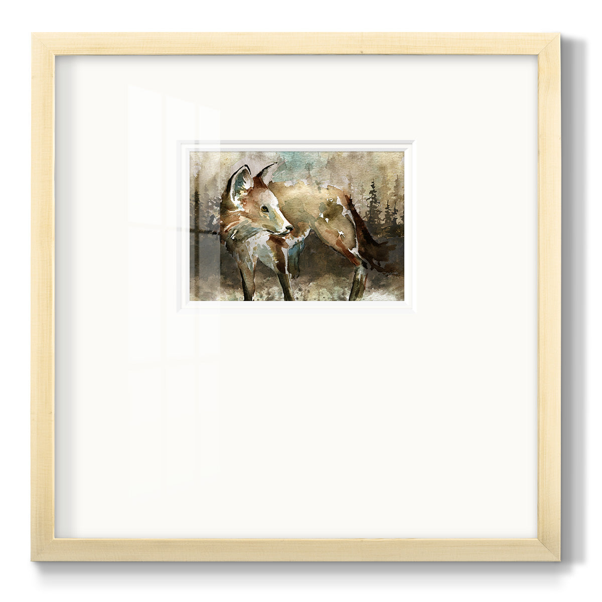 Lodge Twilight I - Double Matboard Framed Print