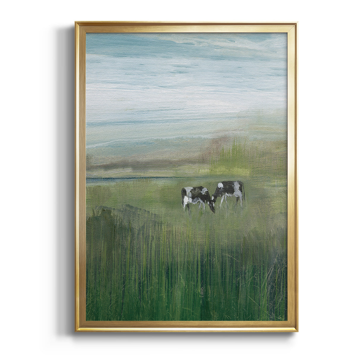 Out to Pasture I - Modern Framed Canvas Print