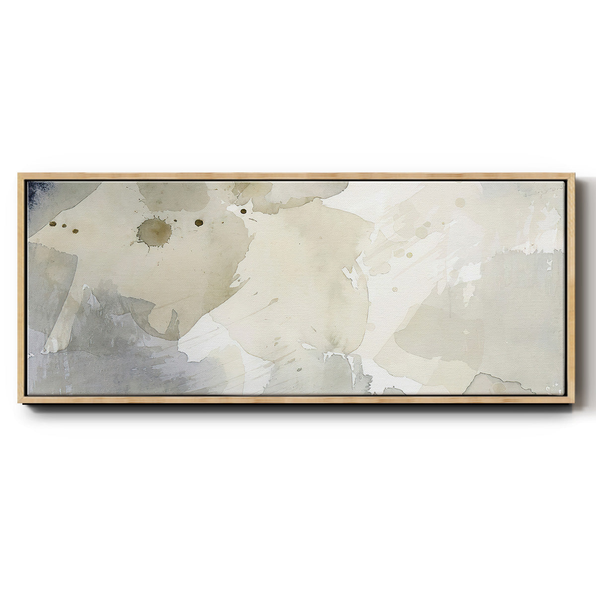 Dried Bergamot in Mist I - Floater Framed Canvas Print
