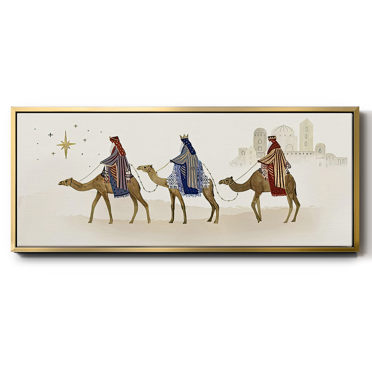 Away in a Manger Collection D - Floater Framed Canvas Print