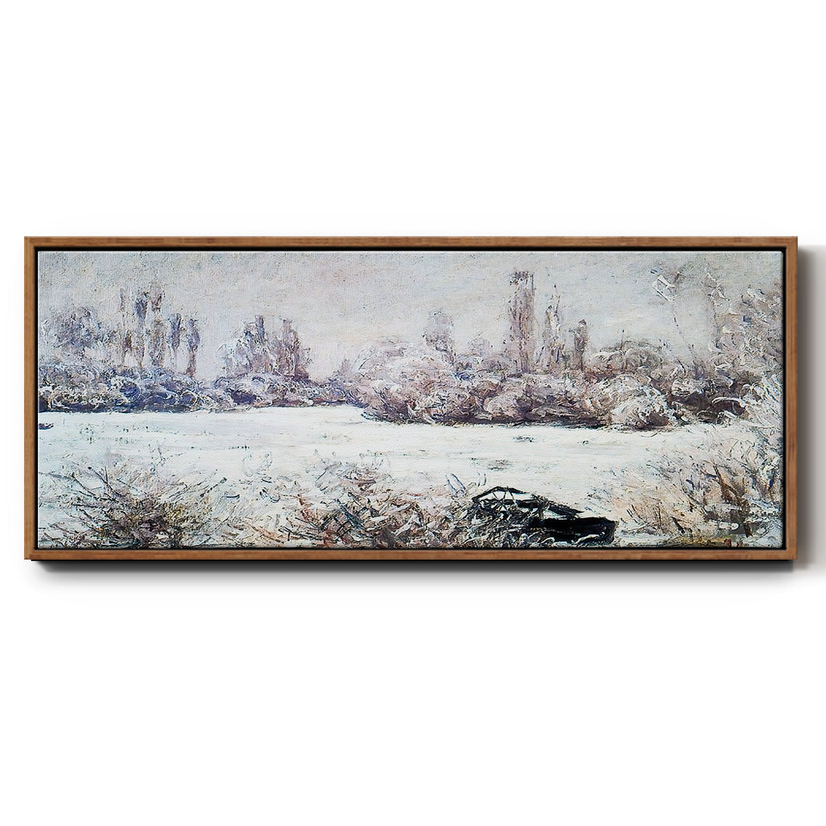 The Frost, 1880 - Floater Framed Canvas Print