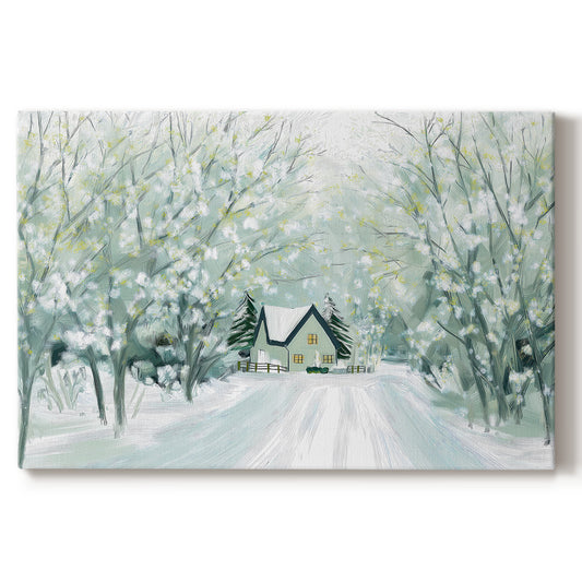 Pearled Sleigh Parish - Canvas Art Print