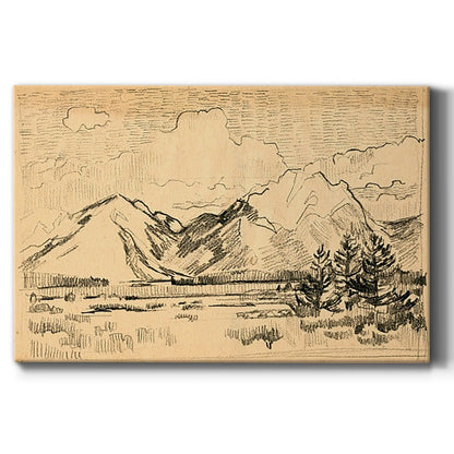 Hatched Horizon II - Canvas Art Print