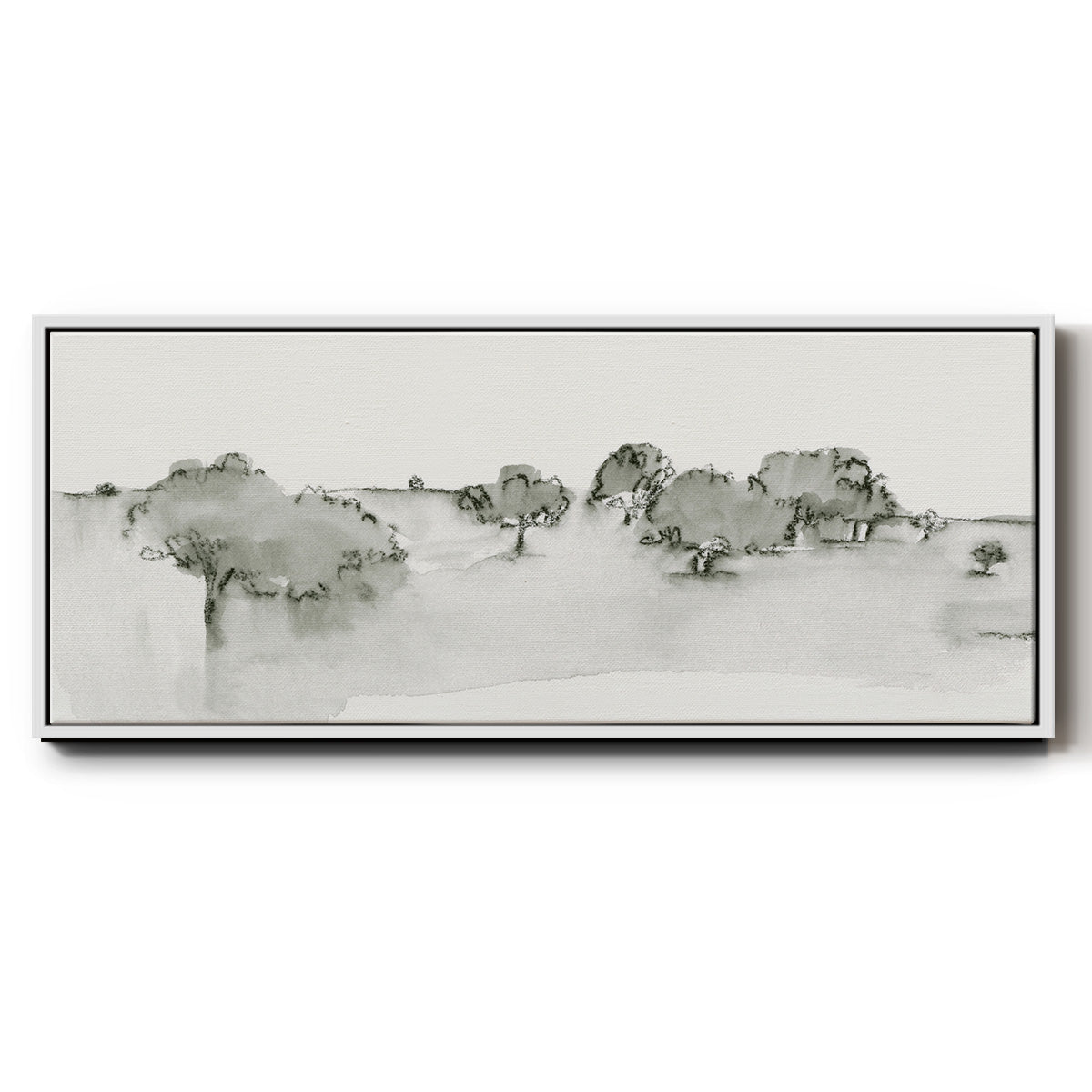 Scenic Scribble I - Floater Framed Canvas Print