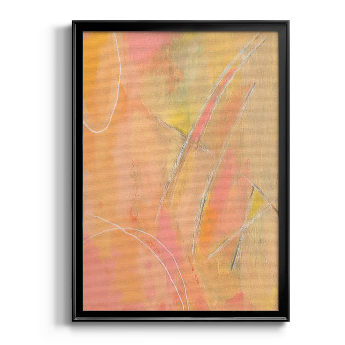 Peach Bliss III - Modern Framed Canvas Print