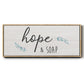 Hope & Soap - Floater Framed Canvas Print
