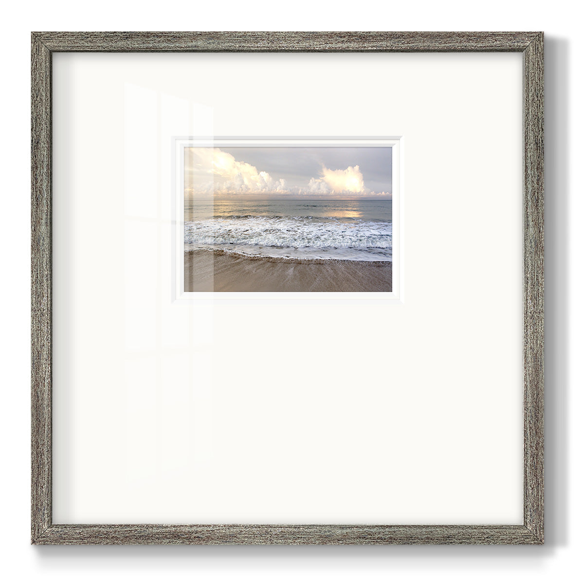 Ebbing Wave Premium Framed Print Double Matboard