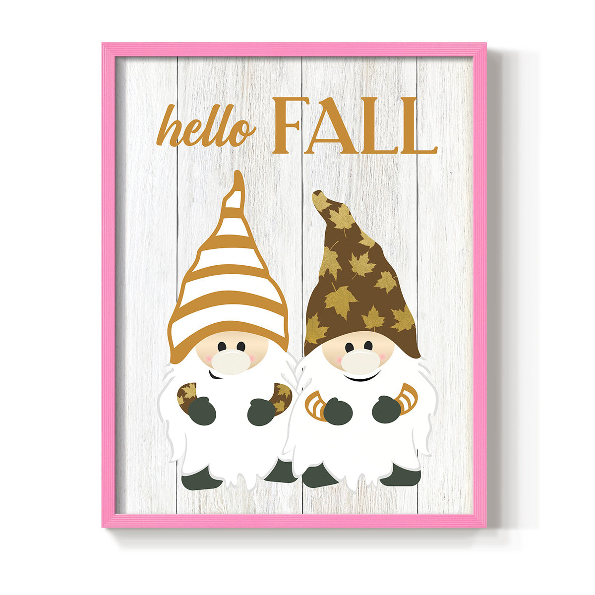 Harvest Gnomes - Restickable Framed Art Print