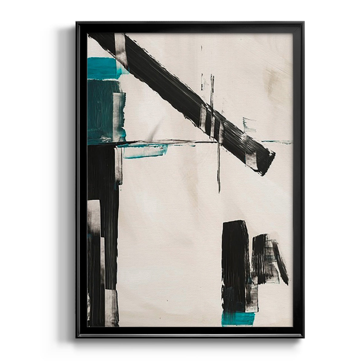 Geometry Notes III - Modern Framed Canvas Print