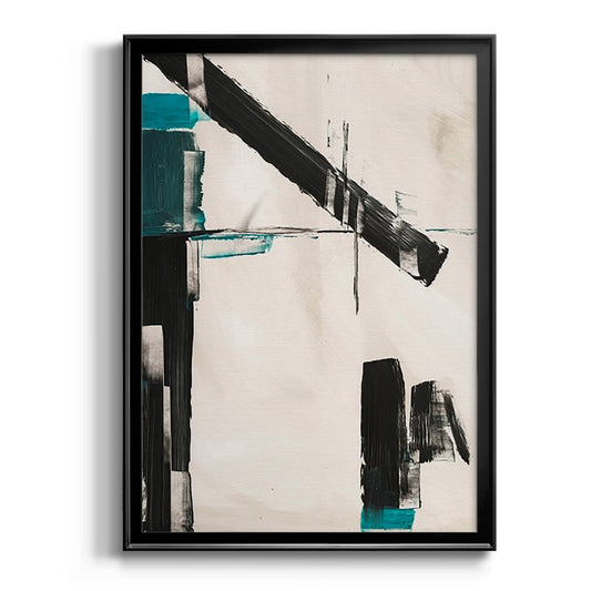 Geometry Notes III - Modern Framed Canvas Print