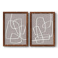 Linen Roundabout I - Premium Framed Canvas 2 Piece Set - Ready to Hang