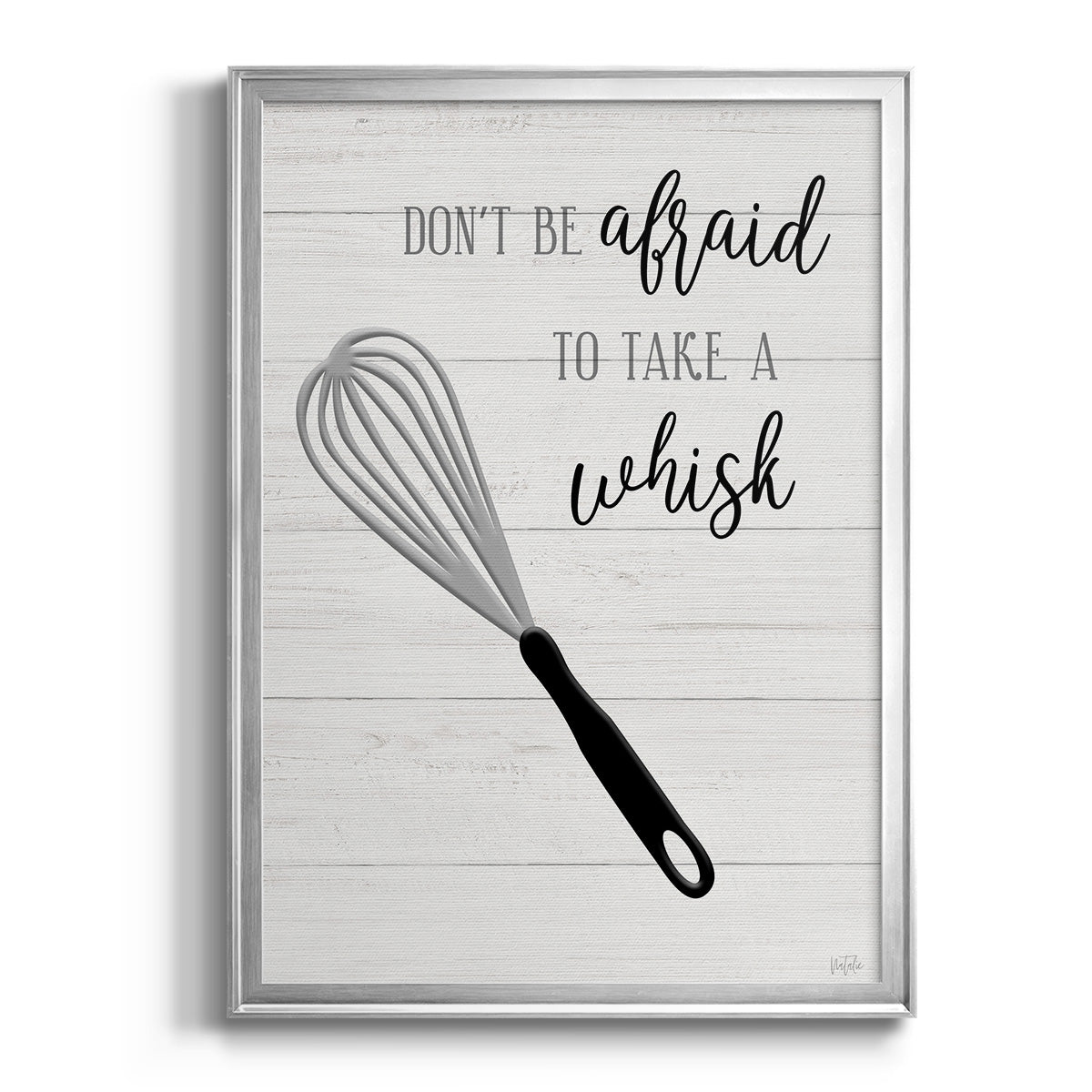 Take A Whisk - Modern Framed Canvas Print