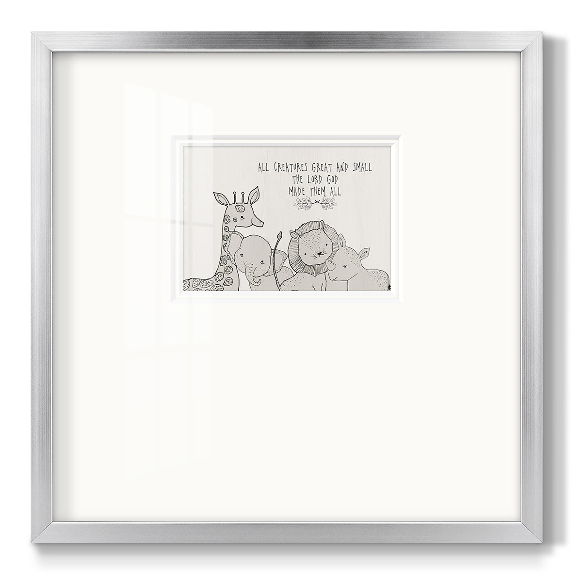 All Creatures - Double Matboard Framed Print