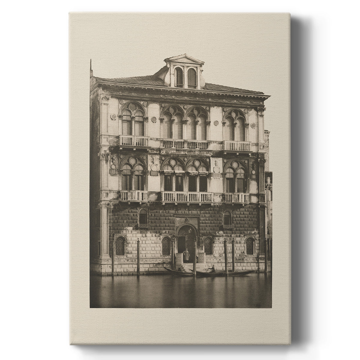 Vintage Views of Venice II Premium Gallery Wrapped Canvas - Ready to Hang